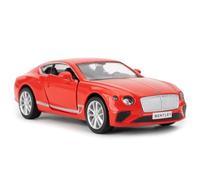 RMZ City 1:36 Compatible avec voiture en alliage moulé sous pression Bentley Continental GT, véhicules à tirer vers l'arrière pour tout-petits, enfants, garçons et filles, cadeau rouge