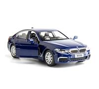 RMZ City Compatible avec BMW M500i modèle de voiture 1:36 en alliage moulé sous pression - Véhicules à tirer vers l'arrière - Voiture jouet pour tout-petits garçons filles cadeau bleu