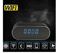 Rncyn WISIDUM 1080P HD WIFI Caméra Horloge Espion Caché Réveil Sans Fil Spy IR Vision Nuit DVR LIE3846