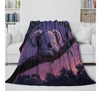 RNDKAUUIE Belle Koala Couverture en Peluche, 3D Peluche Douce Et Chaude Microfibre Légère Couverture De Vie Couverture De Canapé/Canapé - Lit Pavage 80x90inch(200x230cm)