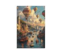 RNDKAUUIE Venice Water City Murale Décoration Murale Peintures Sur Toile Impression Sur Toile Pour La Décoration De La Maison 20x30inch(50x75cm)