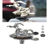 Rneswi Ornements de capot de voiture Coyote en alliage pour tous types de capots de voitures style moto