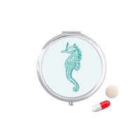 Rng Big Hippocampus Boîte de rangement pour médicaments, médicaments, motif bleu