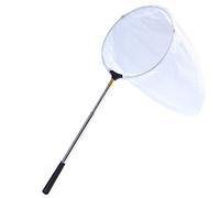 Rngeo Filet papillon télescopique, en acier inoxydable, 38,1 cm à 177,8 cm, pour enfants et famille (argenté)