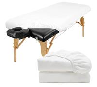rngwaper Lot de 2 Drap Housse Table de Massage, 80 x 190cm Imperméables Housses de Protection pour Lit de Massage - Résistantes à l'huile - Lavables Drap Housse de Protection