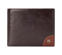RNIEGA Porte Monnaie Homme en Cuir, Portefeuille Homme avec Protection RFID, Porte Monnaie Homme avec 1 Fenêtre d'identification Portefeuille Homme avec 2 Bill Compartments