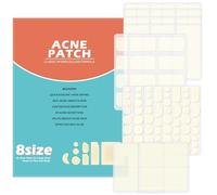 Rnitle Lot de 165 patchs pour l'acné, l'acné, le retalhos, l'acné, l'acné, l'acné, l'acné, la respiration, l'acné, absorbant l'acné (8 tailles)