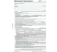 RNK Contrat de location 598 Local commercial DIN A4 5feuilles