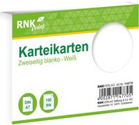 RNK Verlag 114770 Fiches - DIN A7, vierges, blanches, 100 cartes