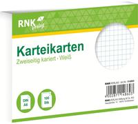 RNK Verlag 114860 Fiches - DIN A6, quadrillées, blanches, 100 fiches