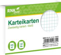 RNK Verlag 114870 Fiches - DIN A7, quadrillées, blanches, 100 fiches