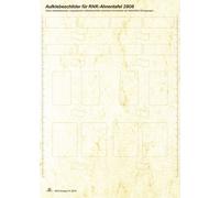 RNK Verlag 2818 Etiquettes autocollantes pour tableau généalogique "Arbre esquissé", DIN A4, autocl.