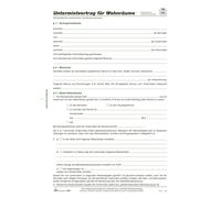 RNK Verlag 520 Contrat de sous-location pour locaux d'habitation, 4 pages, plié à DIN A4
