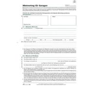 RNK Verlag 553 Contrat de location pour garages, 4 pages, plié à DIN A4