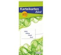 RNK Verlag Bloc-notes, fiches de format A7, ligné, blanc G