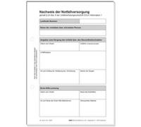 RNK Verlag Block "Nachweis der Notfallversorgung", DIN A5