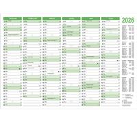 RNK Verlag Calendrier de table 2026 DIN B4 horizontal 250 g/qm carton