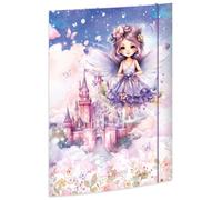 RNKVerlag Classeur à dessin « Feenzauber » 320 x 430 mm, pour formats jusqu'à DIN A3, avec fermeture élastique, 1 pièce