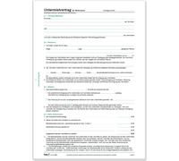 RNK Verlag Formulaire "Contrat de sous-location pour locaux d'habitation" DIN A4 4 pages 10 contrats