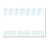 RNK 46633 Sous-main Office, 48 x 33 cm, blanches avec calendrier