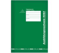 RNK Verlag Preuve de formation Cahier hebdomadaire/mois 56 pages