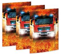 RNK - Verlag RNK 45362-3 - Chemise à dessin On Fire 310 x 440 mm, 3 pièces, DIN A3, avec fermeture élastique