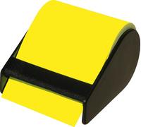 RNK Verlag Rouleau de notes repositionnables dans un dérouleur jaune fluo 60 mm x 10 m