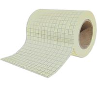 RNK Verlag Rouleau de recharge de notes adhésives quadrillées jaune pastel 60 mm x 10 m