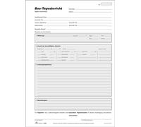 RNK Verlag Vordruck "Bau Tagesbericht" Bloc DIN A4 3 x 50 feuilles