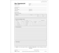 RNK Verlag Vordruck "Bau Tagesbericht" SD Bloc DIN A4 3 x 40 feuilles