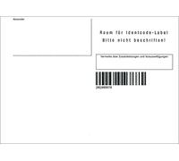 RNKVERLAG 2130 - Étiquette pour colis postal intérieur, DIN A6 horizontal, autocollante, 100 pièces