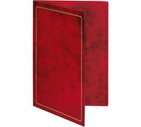 RNKVERLAG 2831 - Porte-documents en plastique marbré avec impression dorée, 22,7 x 31,5 cm, bordeaux, 1 pièce