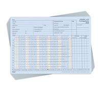 RNKVERLAG 2901/25-10 - Carte de jours d'absence et de congés 2025 avec présentation sous forme de tableau, DIN A5, 10 calendriers transversaux en carton