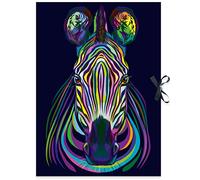 RNKVERLAG 45365 Classeur à dessin fluo 44 x 62 cm, format A2, avec fermeture noire, 1 pièce