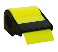 RNKVERLAG CT1906 - Rotolo di foglietti adesivi in dispenser, 60 mm x 10 m, ricaricabile, giallo brillante, 1 pz.