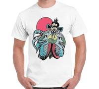 RNMSXAZNR Big Trouble in Little China Fu Manchu Kurt Rsell Retro T Shirt 489