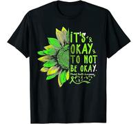 RNMSXAZNR Its Okay to Not Be Okay Sunflower Mental Awareness T-Shirt