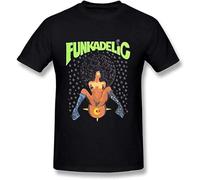 RNMSXAZNR Men's Funkadelic George Clinton Logo Black T Shirt by Black