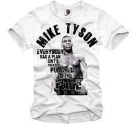 RNMSXAZNR Men's T-Shirt Mike Tyson Everybody Has A Plan White