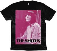 RNMSXAZNR The Smiths There is A Light That Never Goes Out-Sandie Shaw Organic T-SHIRT-92 Black