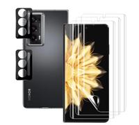 Rnnmeeko Film de Protection d'écran pour Honor Magic V2, 3pcs Protection Ecran TPU Flexible + 2pcs Caméra Arrière Protecteur, HD Ultra Anti-Rayures Protection écran pour Honor Magic V2