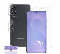 Rnnmeeko Film de Protection d'écran pour Samsung Galaxy S25 Edge, 3pcs Protection Ecran TPU Flexible + 2pcs Caméra Arrière Protecteur, HD Ultra Anti-Rayures Protection écran