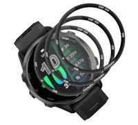 Rnnmeeko Protection D'écran Compatible avec Garmin Forerunner 970 47mm (Pas Verre Trempé) Film TPU Flexible 3 Pièces, HD/Anti-Rayures 3D Full Coverage Protection écran pour Forerunner 970 47mm