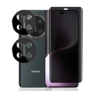 Rnnmeeko Verre Trempé Anti Espion pour Honor Magic 7 Lite, 1 Pièces Privacy Film et 2 Pièces Protecteur Caméra Arrière, Sans Bulles 9H Dureté Anti-Spy Protection écran pour Honor Magic 7 Lite