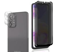 Rnnmeeko Verre Trempé Anti Espion pour Samsung Galaxy A23 / A23 5G, 2 Pièces Privacy Film et 2 Pièces Protecteur Caméra Arrière, Avec Kit d’Installation Facile, Anti-Spy Protection