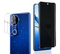 Rnnmeeko Verre Trempé Anti Espion pour VIVO V50 5G, 1 Pièces Privacy Film et 2 Pièces Protecteur Caméra Arrière, Sans Bulles 9H Dureté Anti-Spy Protection écran pour VIVO V50 5G