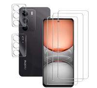 Rnnmeeko Verre trempé Compatible avec Realme C75 4G/Realme 14x 5G Protection écran 3 Pièces et 2 Pièces Caméra Arrière Protecteur, Anti Rayures HD Protecteur D'écran pour Realme C75 4G/Realme 14x 5G