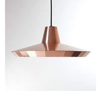 RNNYWDRQ Lampe Suspendue Moderne et créative pour Cuisine, Lustre Industriel en Verre Poli au Diamant, E27 LED, luminaire de Plafond pour Exposition, Bar, Salle à Manger, comptoir, café (Or)