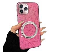 Rnrieyta Bling Coque pour iPhone 16 Pro,Brillant Paillette 360 Degré Supporter Bumper Translucide Housse Gradient Etui de Protection