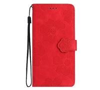 Rnrieyta Miagon Coque Portefeuille pour Samsung Galaxy Note 20,Porte Carte Gaufrée Fleur Papillon Cover à Clapet Magnétique Housse Portefeuille PU Cuir Etui pour Femme